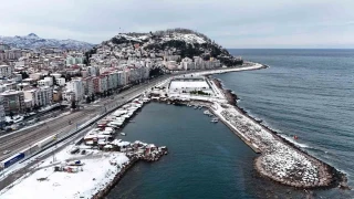Giresun'da kar sonras� kartpostall�k manzaralar ortaya ��kt�