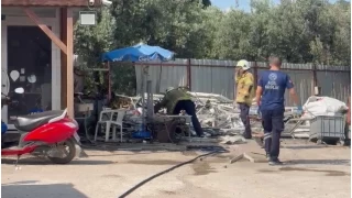 znik'te LPG tank patlad: 1 yaral
