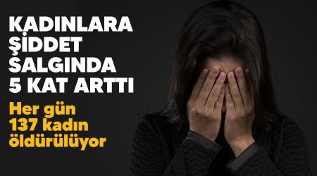 Kadınlara şiddet salgında 5 kat arttı