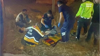 Karaman'da motosiklet şarampole devrildi