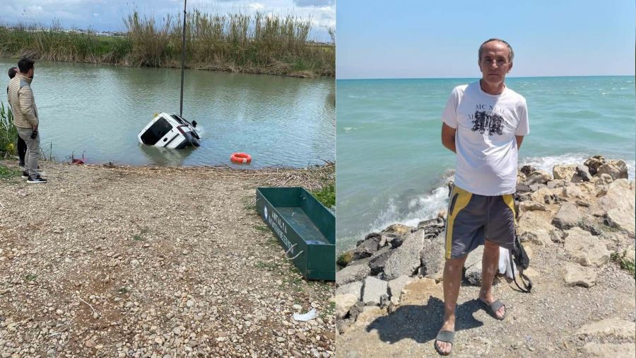 Kay�p adam�n cans�z bedeni otomobili ile �rmakta bulundu