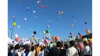 Kayseri'de balonlar ocukluk a kanserini yenen Deniz iin havaland