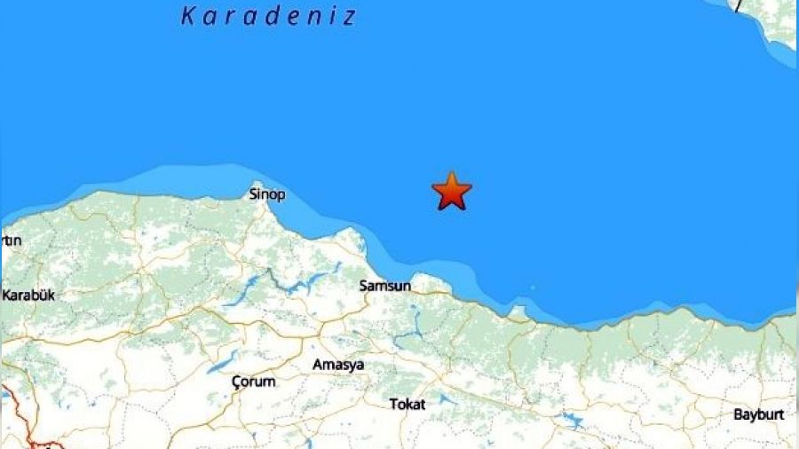 Samsun aklarnda 3.7 byklnde deprem