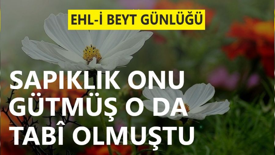 Sapıklık onu gütmüş o da tabî olmuştu