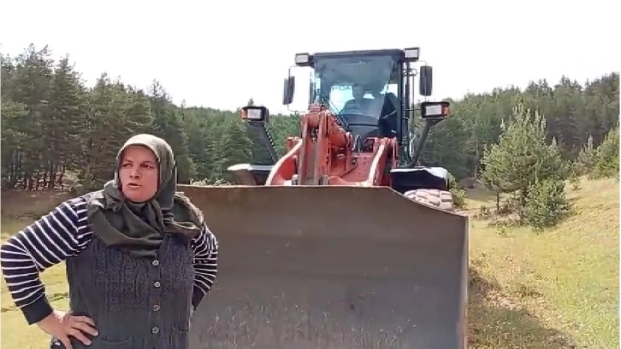 Siyan�r depolama havuzu yap�m�na �evre sakinleri engel oldu