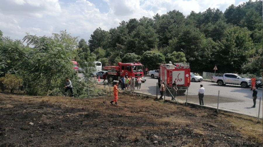 Taşlama makinesi yangına sebep oldu
