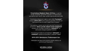 Trabzonspor Bakan'ndan sert aklama