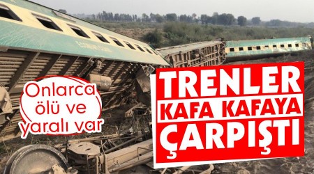 Trenlerin kafa kafaya çarpışması sonucu 30 kişi öldü, 50 kişi yaralandı