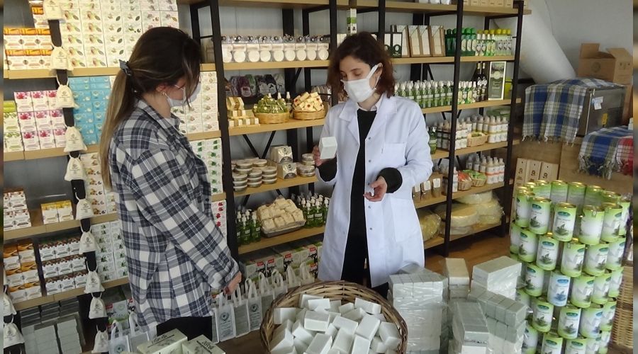 Zeytinya�l� sabuna yurt d���nda ilgi artt�