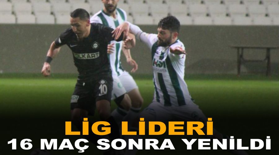 1. Lig lideri 16 maç sonra yenildi