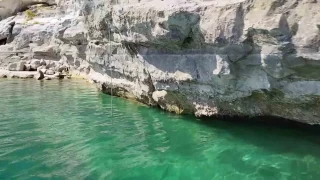 Adyaman'da 12 bin yllk kaya resimleri su altnda grntlendi