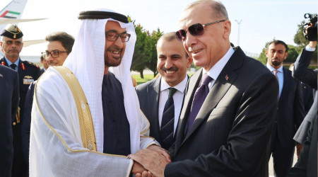 Al Nahyan İstanbul'da, Erdoğan ile özel görüşme