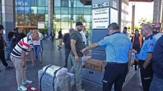 Antalya Şehirlerarası Otobüs Terminali'nde kolilerden çıkanlar şaşırttı