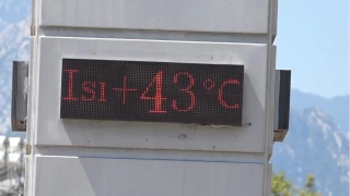 Antalya'da termometreler 43 dereceyi grd