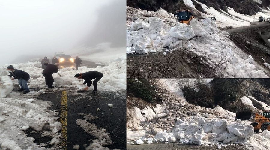 Artvin'de çığ düşmesi sonucu kapanan yol ulaşıma açıldı