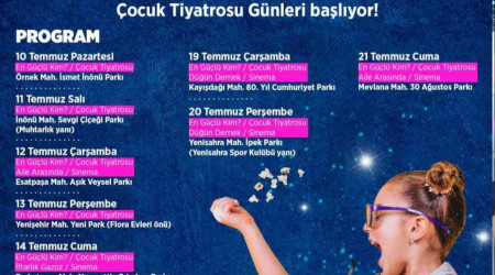 Ataşehir parklarında açık havada sinema ve tiyatro zamanı