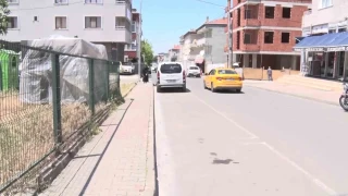 Ataehir'de bisiklet sren ocuklara ara arpt