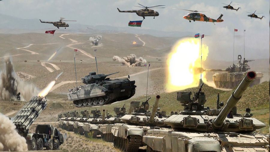 Azerbaycan ordusundan Karabağ'da geniş çaplı tatbikat