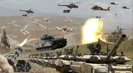 Azerbaycan ordusundan Karabağ'da geniş çaplı tatbikat