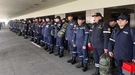 Azerbaycan'dan 400 kişilik arama kurtarma ekibi yola çıktı