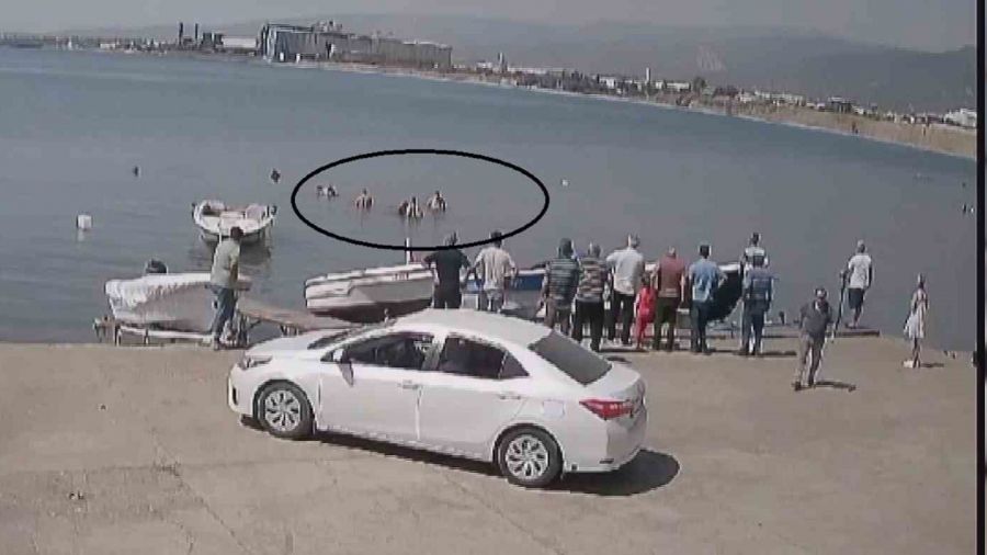 Bo�ulma tehlikesi ya�ayan 2 ki�i kurtar�ld�