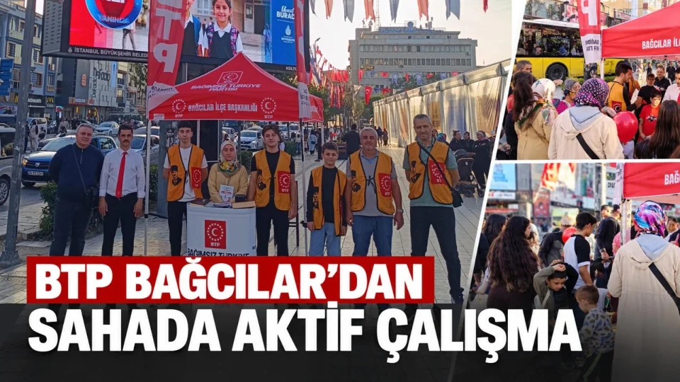 BTP Bağcılar’dan meydanda stant çalışması: Vatandaşlardan yoğun igi
