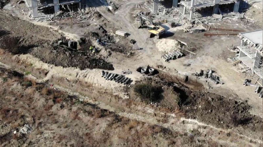 Büyükçekmece'de inşaat kazısında insan kemikleri bulundu