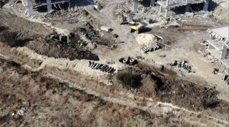 Büyükçekmece'de inşaat kazısında insan kemikleri bulundu