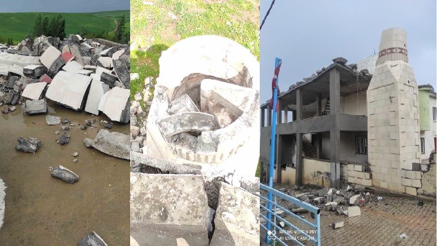 Diyarbakr'da frtna minareleri ykt