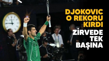 Djokovic o rekoru kırdı