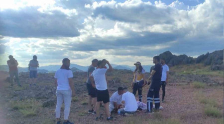 'Düzgün Baba' ziyaretgahına giden genç kız yüksekten düştü