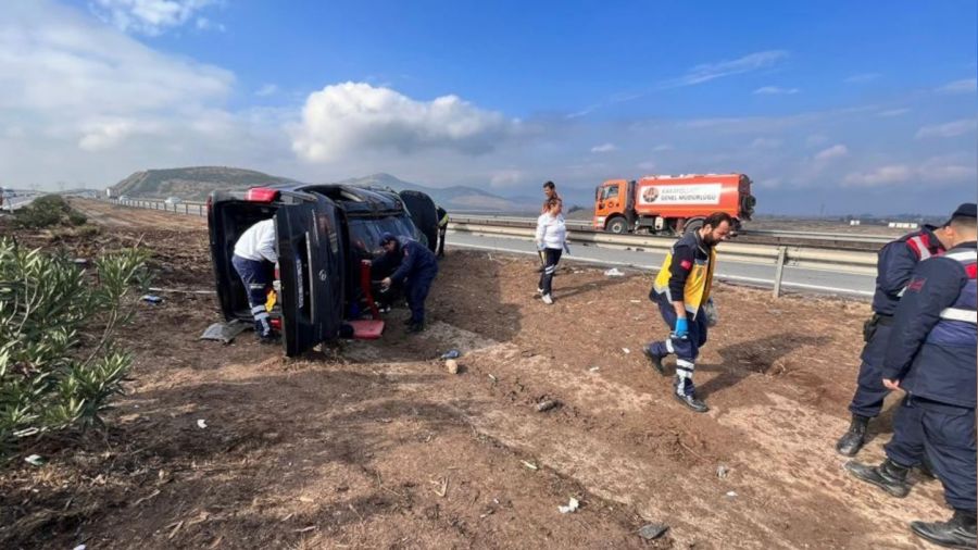 Gaziantep'te minibüs yoldan çıktı: 1 ölü, 10 yaralı