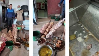 Hatay'daki bir dnercide mide bulandran grnt