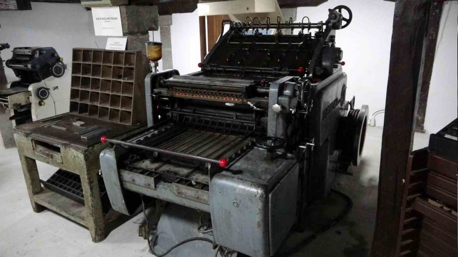 Hitler'in tanka d�n��t�rd��� bask� makinesi Trabzon'da sergileniyor