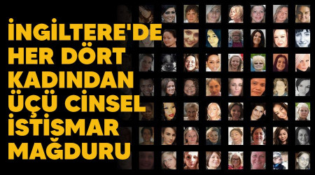 İngiltere'de her dört kadından üçü cinsel istismar mağduru