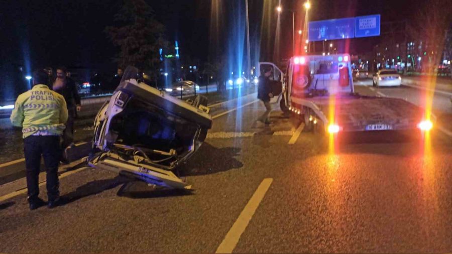 Kontrolden kan otomobil takla att
