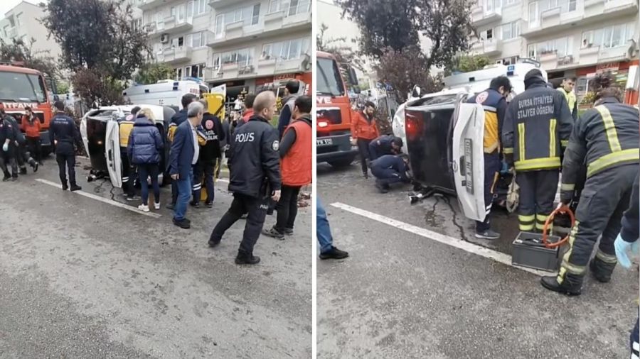 Okul yolunda faciadan dönüldü