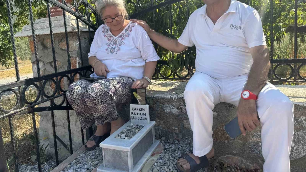 �len muhabbet ku�u i�in mermer mezar yapt�lar