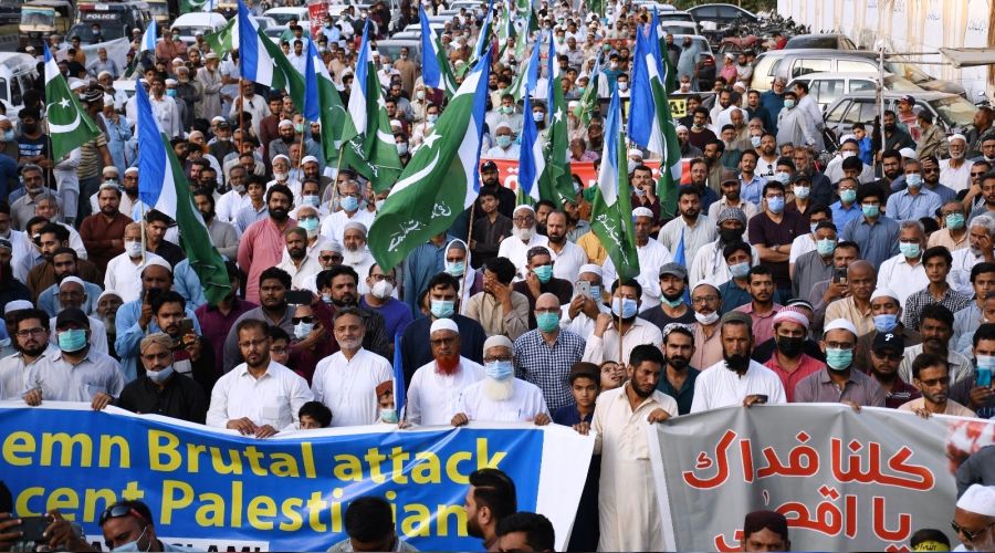 Pakistan'da srail kart protesto