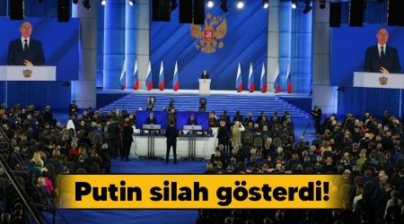 Putin silah gösterdi!