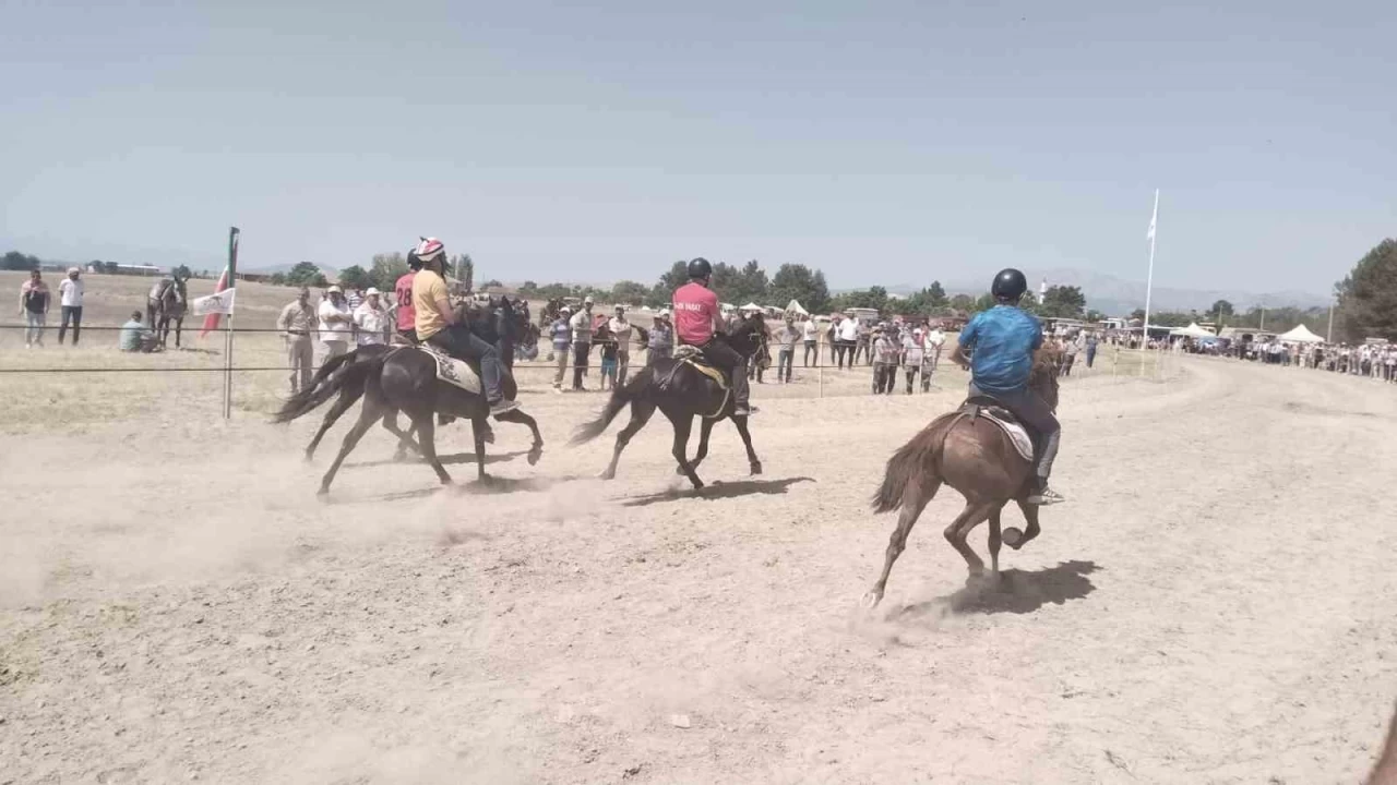 Rahvan atlar tozu dumana kattı