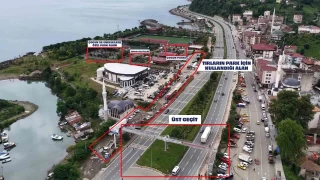 Rize'de trlarn oluturduu tehlikeli labirent