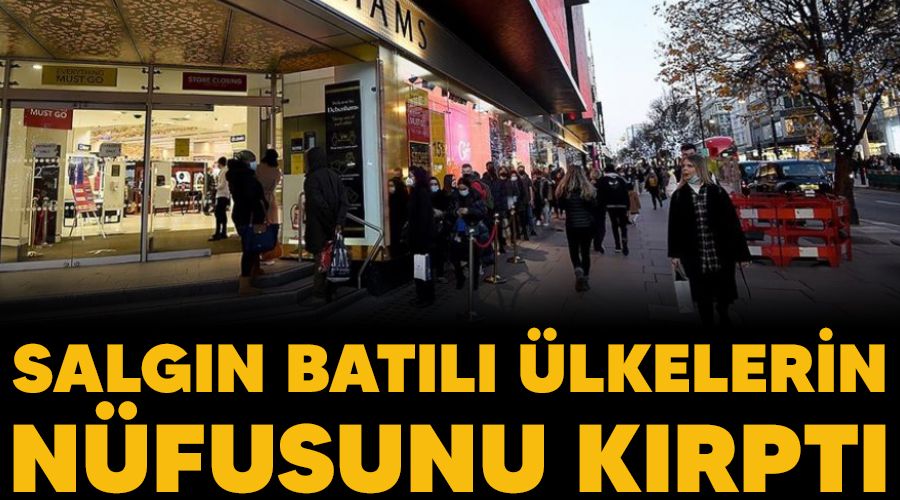 Salgın Batılı ülkelerin nüfusunu kırptı