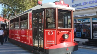 anlurfa'da nostaljik tramvaylar trenle hizmete girdi
