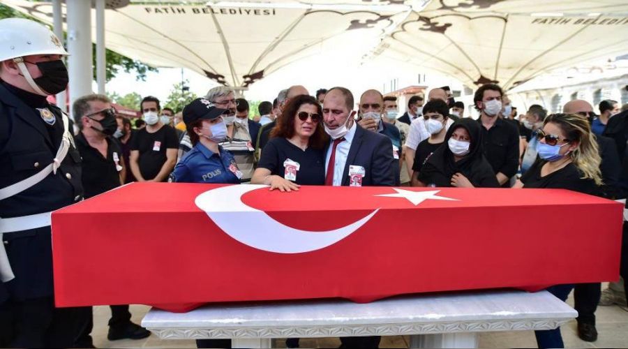 Şehit Emniyet Müdür Yardımcısına hüzünlü veda