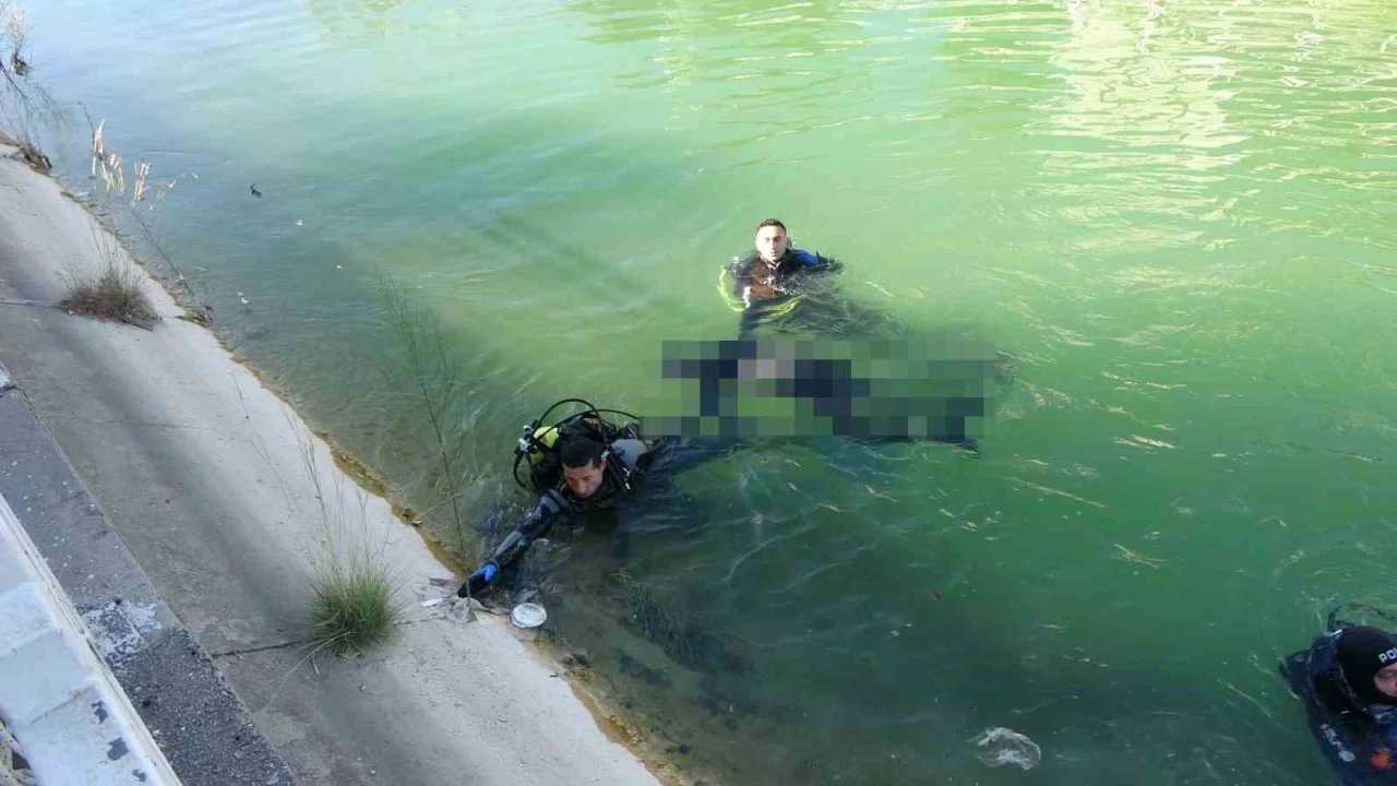 Scaktan bunalp sulama kanalna atlad, canndan oldu