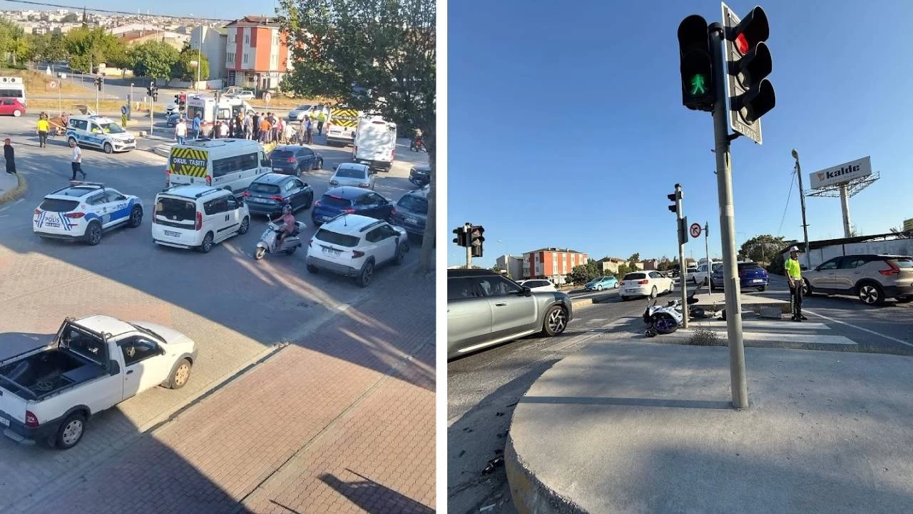 Silivri'de trafik ışığında feci kaza: 1 ölü