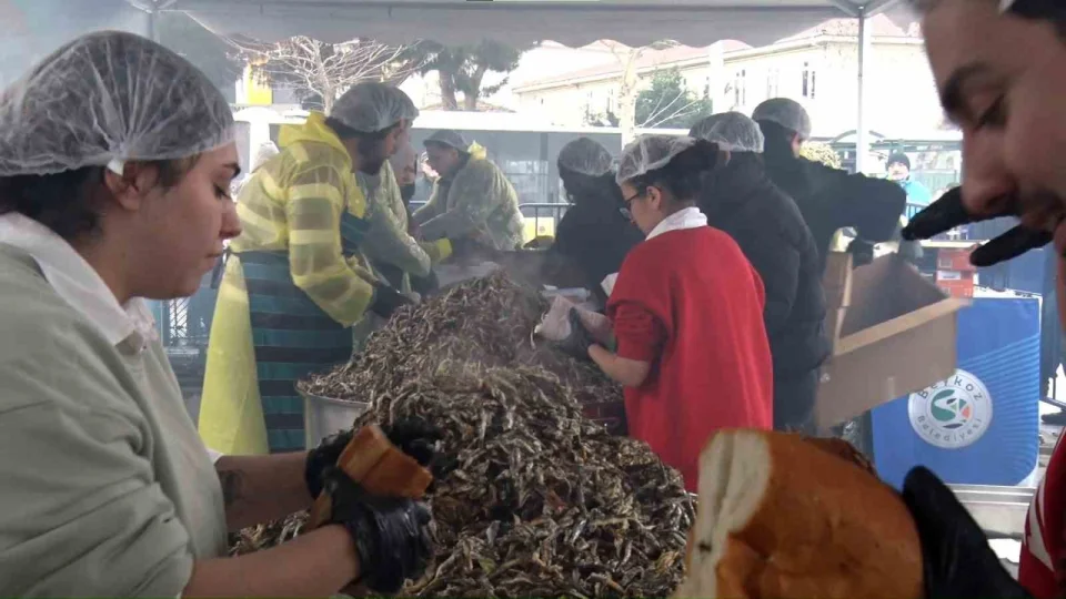 So�u�a ald�r�� etmeyen vatanda�lar Bal�k Festivali'ne ko�tu