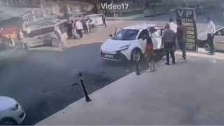 Tartt srcye saldrd: O anlar kamerada