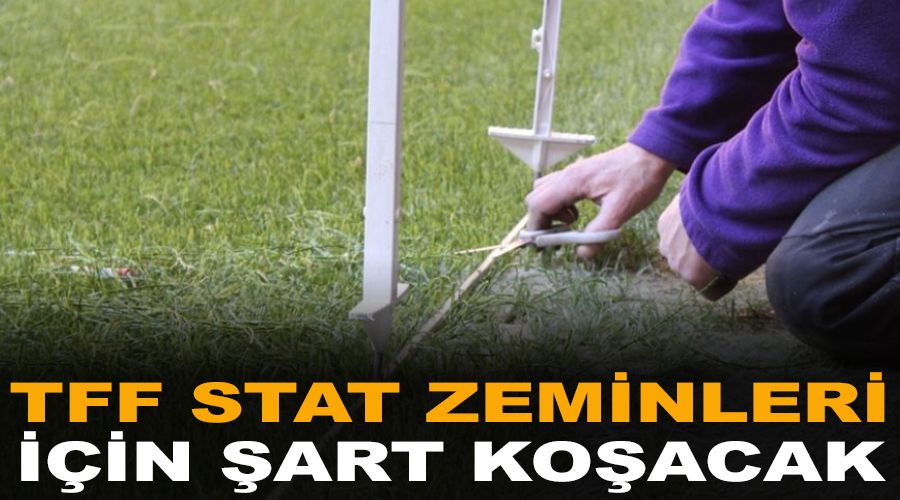 TFF stat zeminleri için şart koşacak